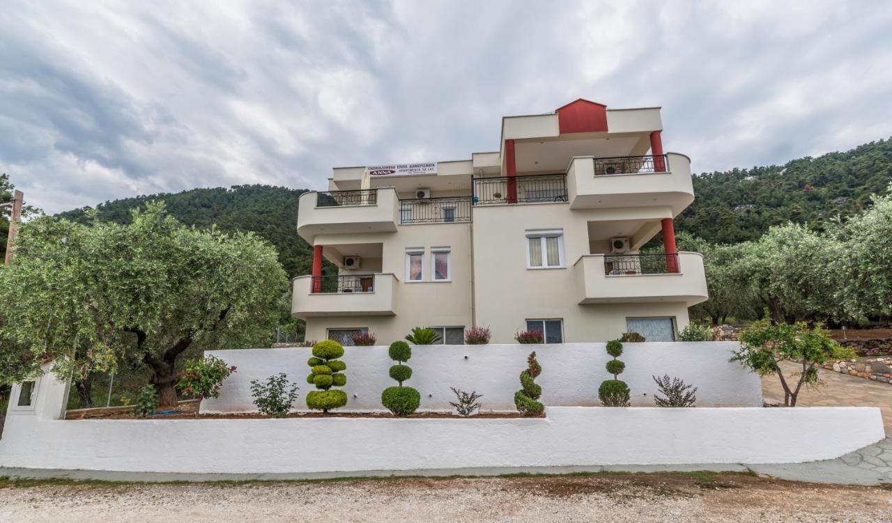 Anna Apartments Chrysi Ammoudia Bagian luar foto